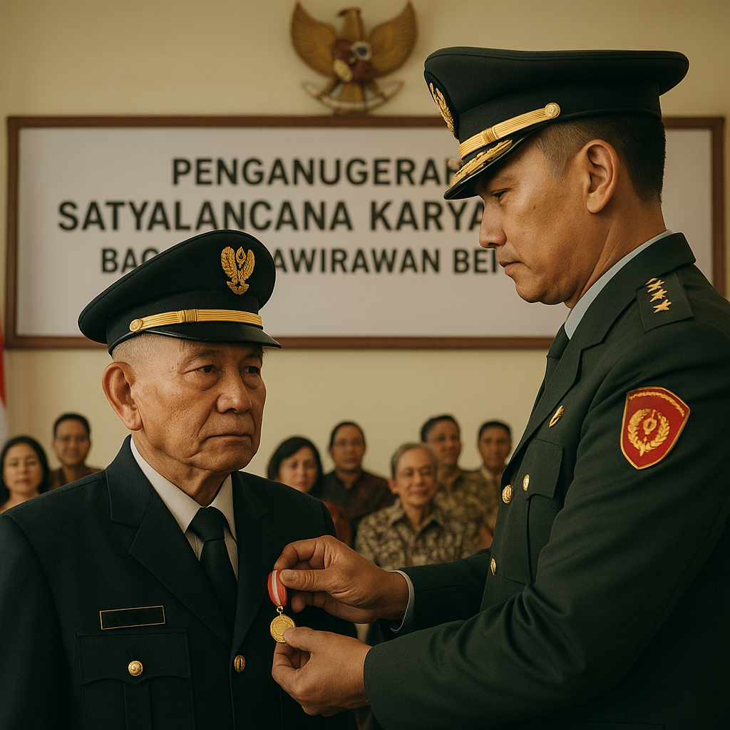 Penganugerahan Satyalancana Karya Bhakti bagi Purnawirawan Berprestasi