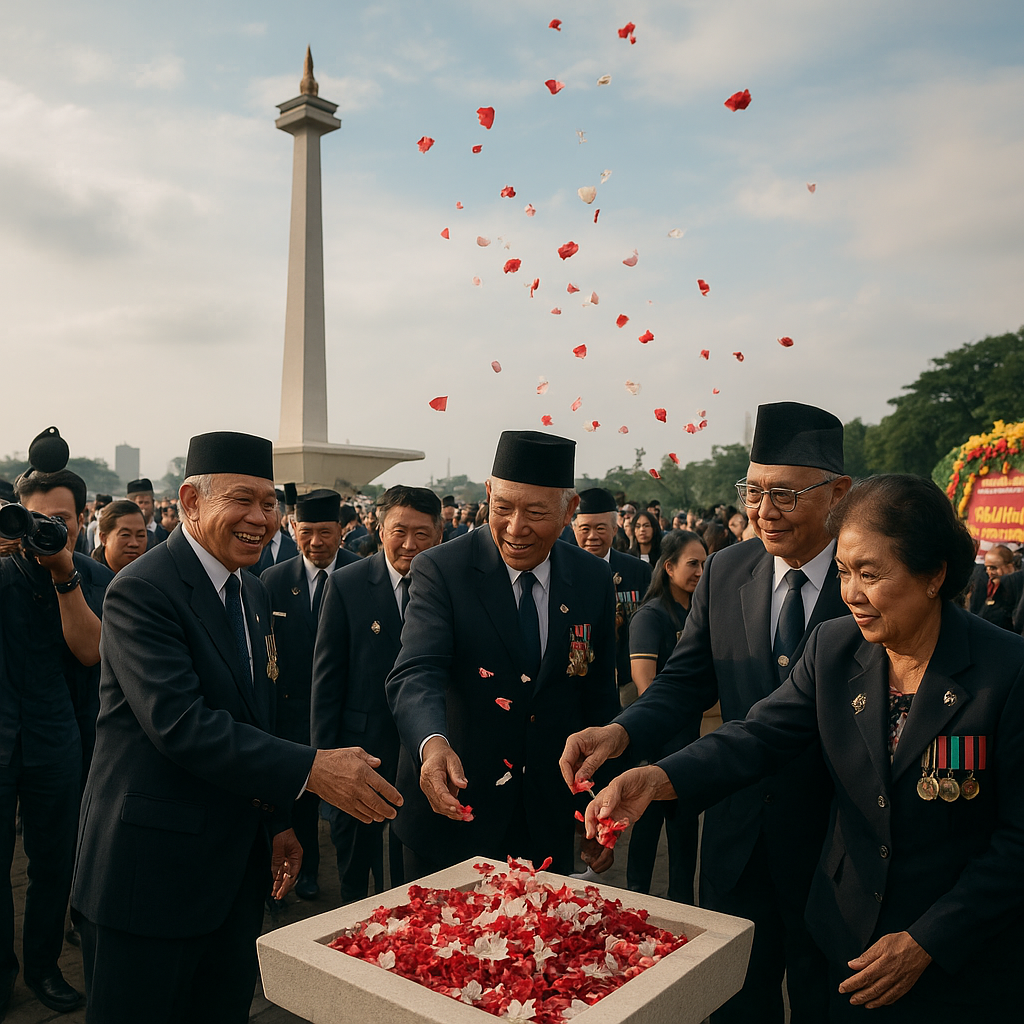 Peringatan Hari Purnawirawan TNI di Jakarta: Guyonan Massal dan Tabur Bunga Mengenang Jasa Prajurit