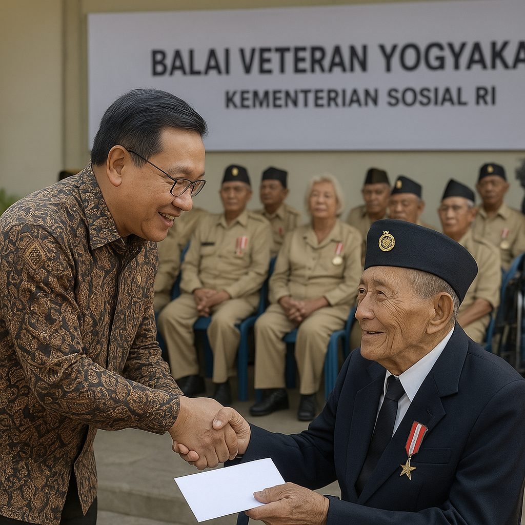 Veteran Perang Kemerdekaan Dapat Santunan dari Kementerian Sosial di Hari Pengabdian