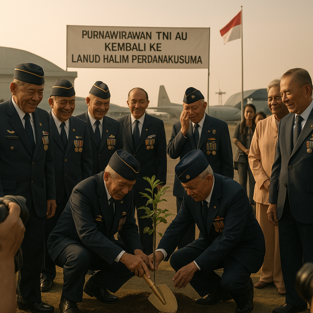 Purnawirawan TNI AU Kembali ke Lanud untuk Berbagi Kisah Pengabdian