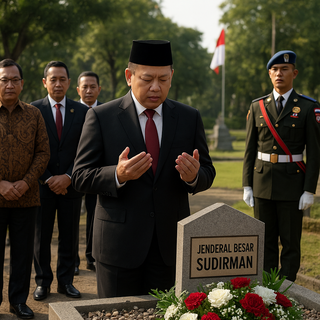 Ketua DPR RI Ziarah ke Makam Pahlawan Nasional Jenderal Sudirman, Doakan Kesatuan Bangsa