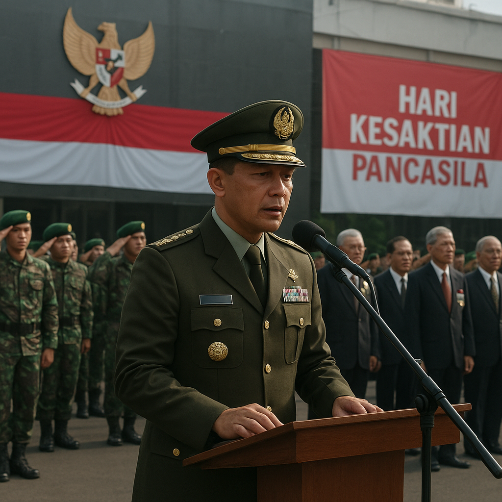 Kodim 0502/Jakarta Utara Gelar Upacara Hari Kesaktian Pancasila Penuh Khidmat