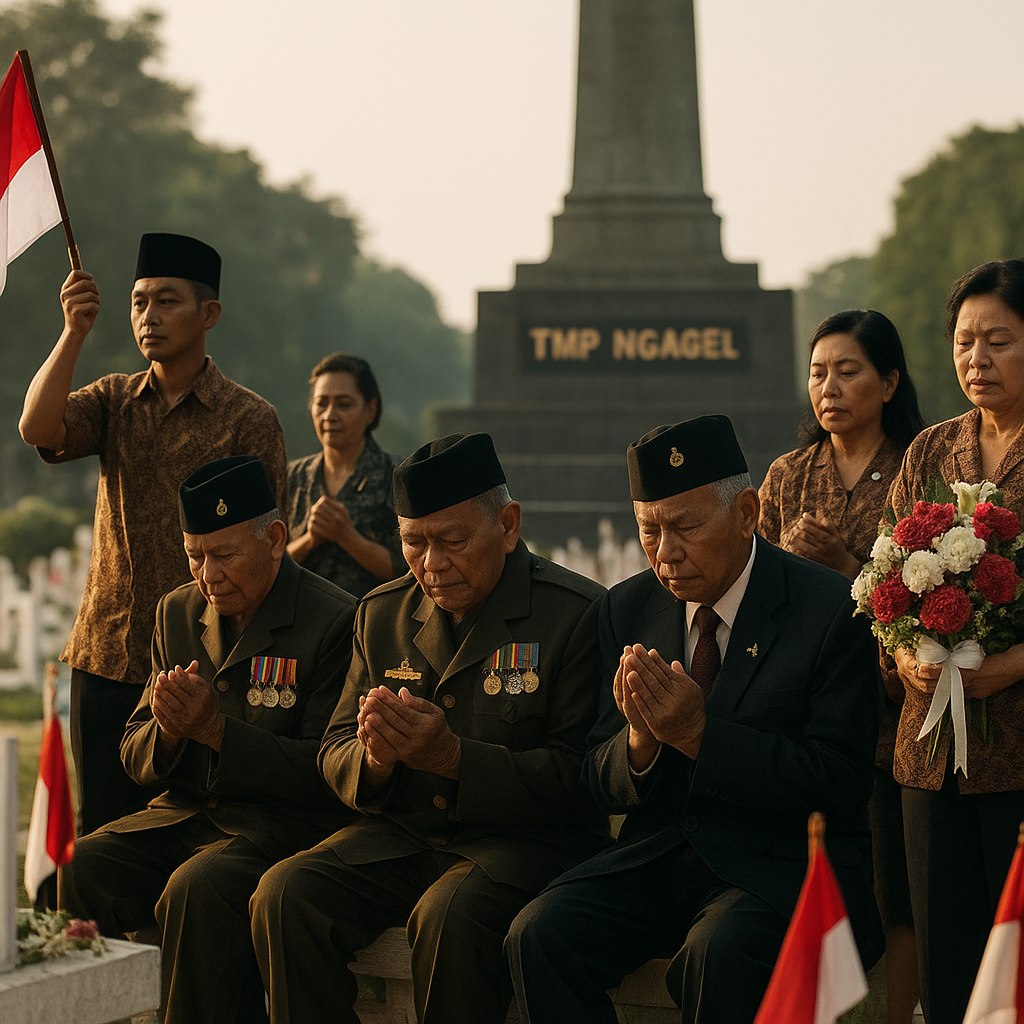 Peringatan 81 Tahun Pertempuran Surabaya: Doa dan Kenangan di TMP Ngagel
