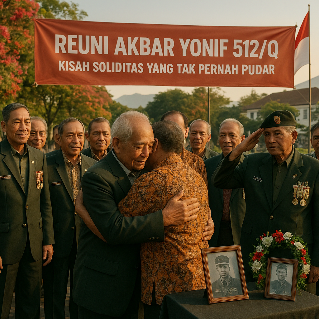 Reuni Akbar Yonif 512/Q: Kisah Soliditas yang Tak Pernah Pudar