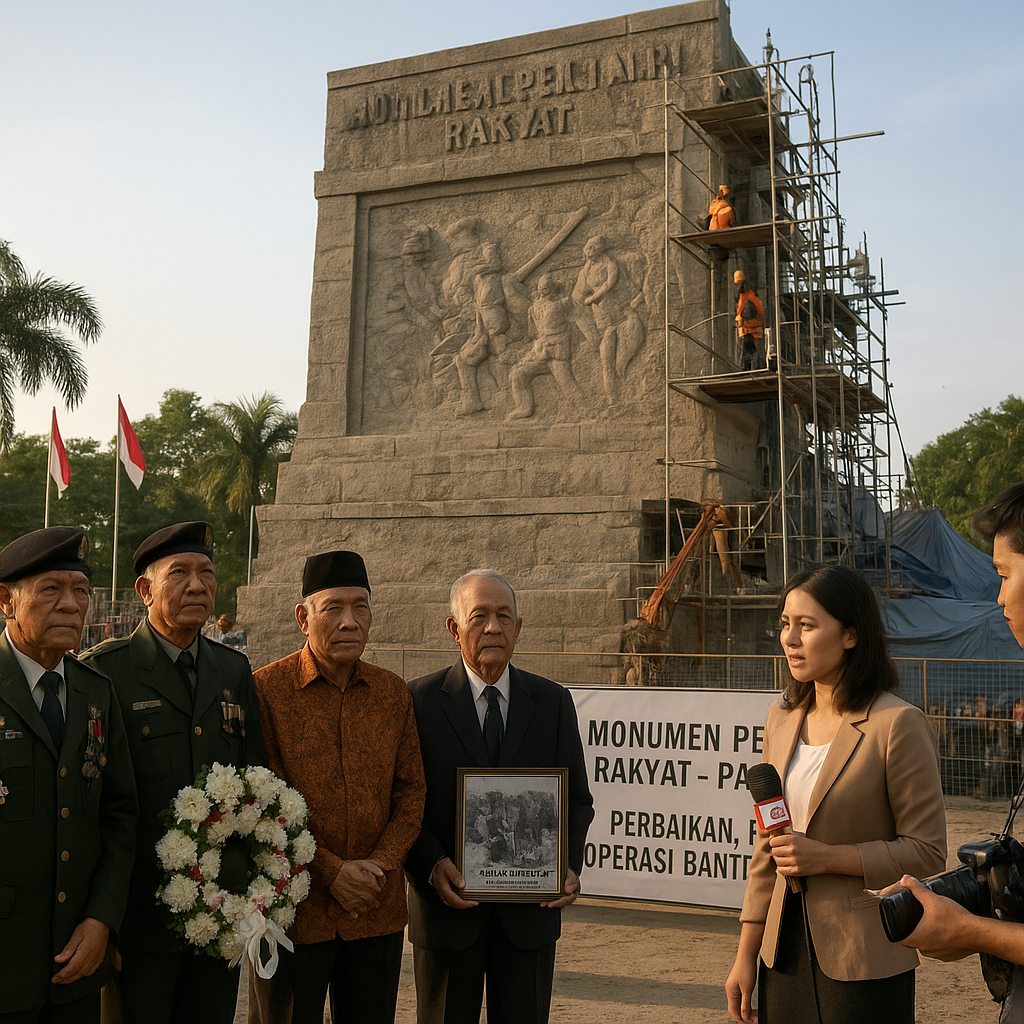 Monumen Perjuangan Rakyat di Palembang Diperbaiki, Kenangan Operasi Banteng Kembali Hidup