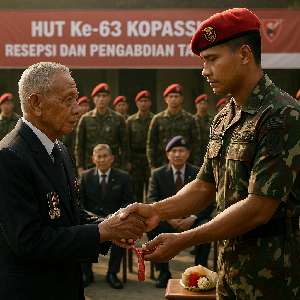 HUT Ke-63 Kopassus: Resepsi dan Pengabdian Tanpa Henti