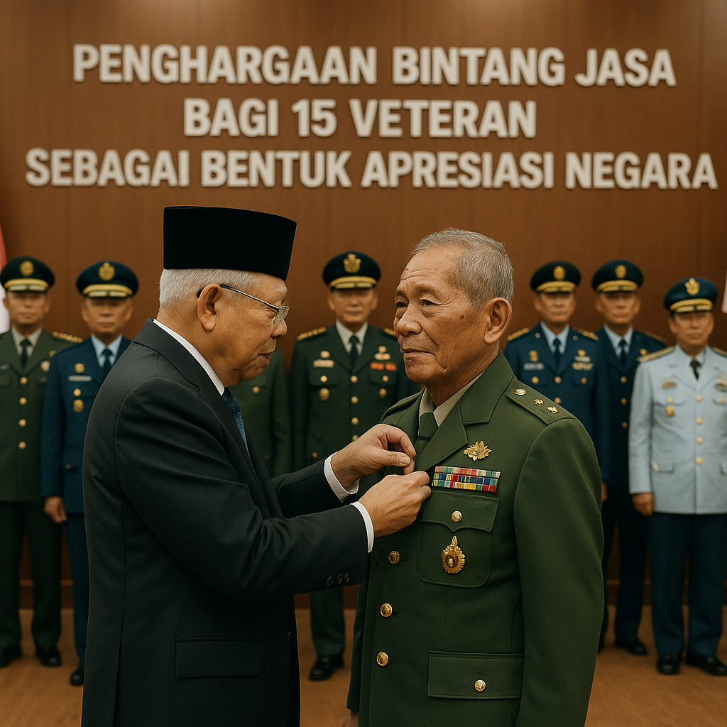 Penghargaan Bintang Jasa bagi 15 Veteran sebagai Bentuk Apresiasi Negara