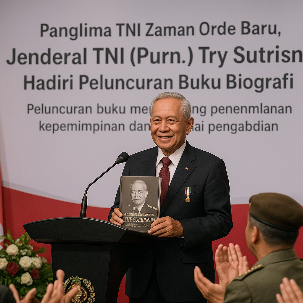 Panglima TNI Zaman Orde Baru, Jenderal TNI (Purn.) Try Sutrisno Hadiri Peluncuran Buku Biografi
