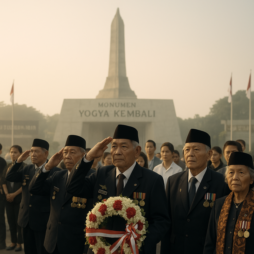 Upacara Renungan di Monumen Yogya Kembali, Purnawirawan Kenang Peran TNI dalam Merebut Ibu Kota