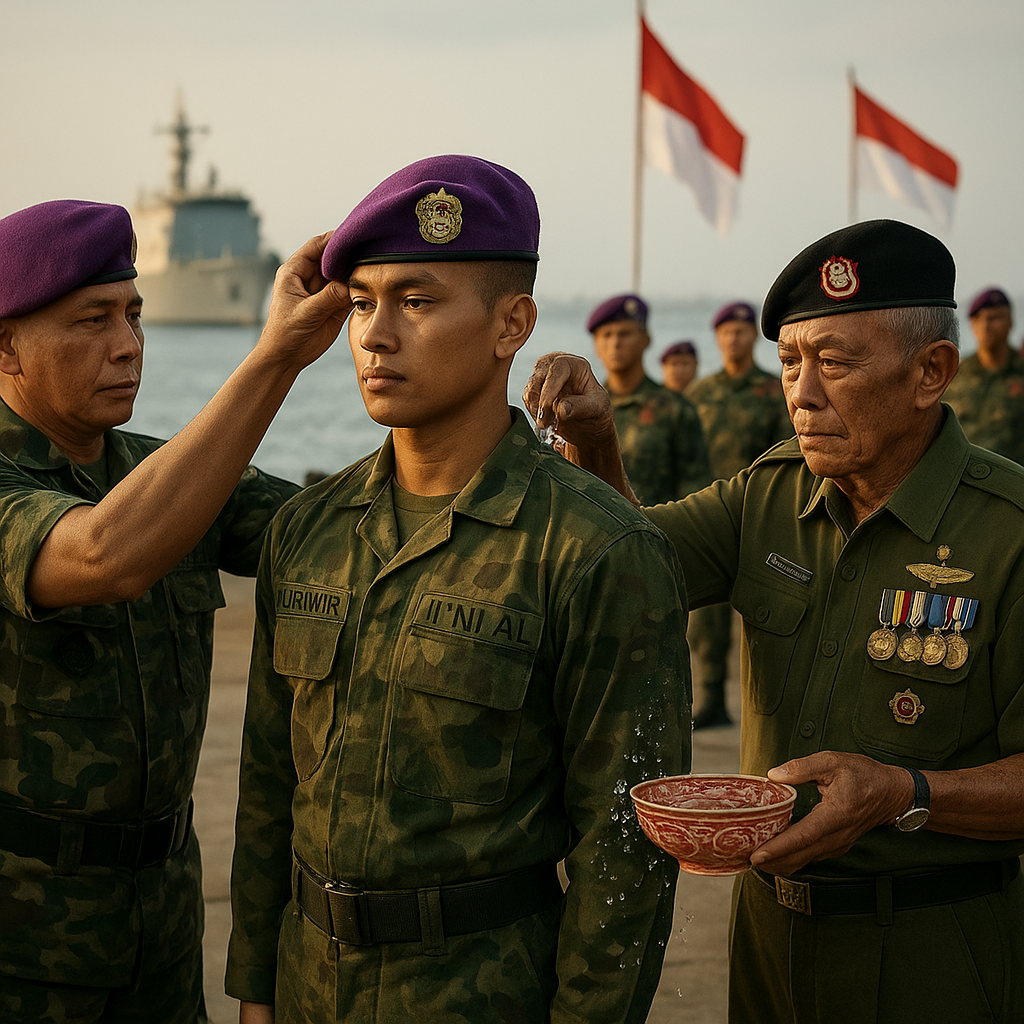 Tradisi Korps Marinir: Upacara Adat Penyambutan Prajurit Baru di Surabaya