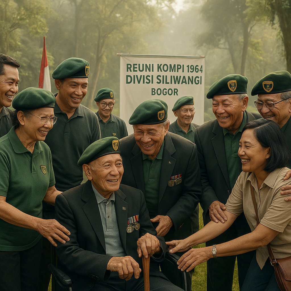 Reuni Kompi 1964 Divisi Siliwangi: Pertemuan Lintas Generasi di Bogor