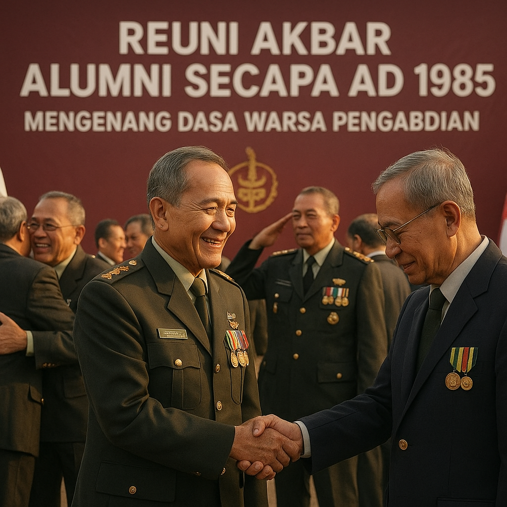 Reuni Akbar Alumni Secapa AD 1985: Mengenang Dasa Warsa Pengabdian