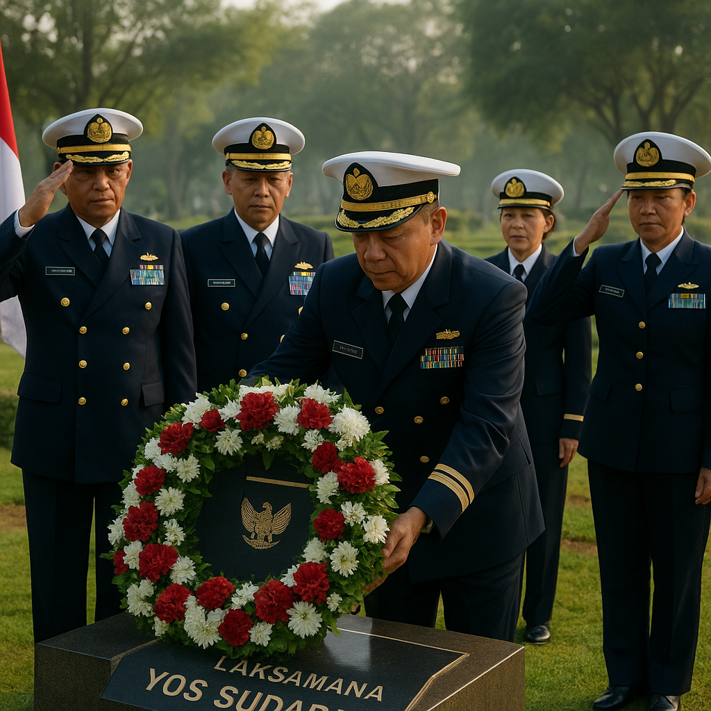 Ziarah ke Makam Pahlawan Nasional Laksamana Yos Sudarso di Surabaya
