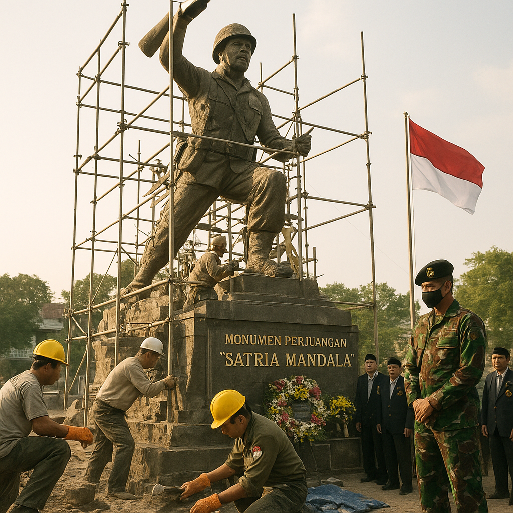 Restorasi Monumen Perjuangan 'Satria Mandala' di Magelang, Mengenang Pertempuran 1948