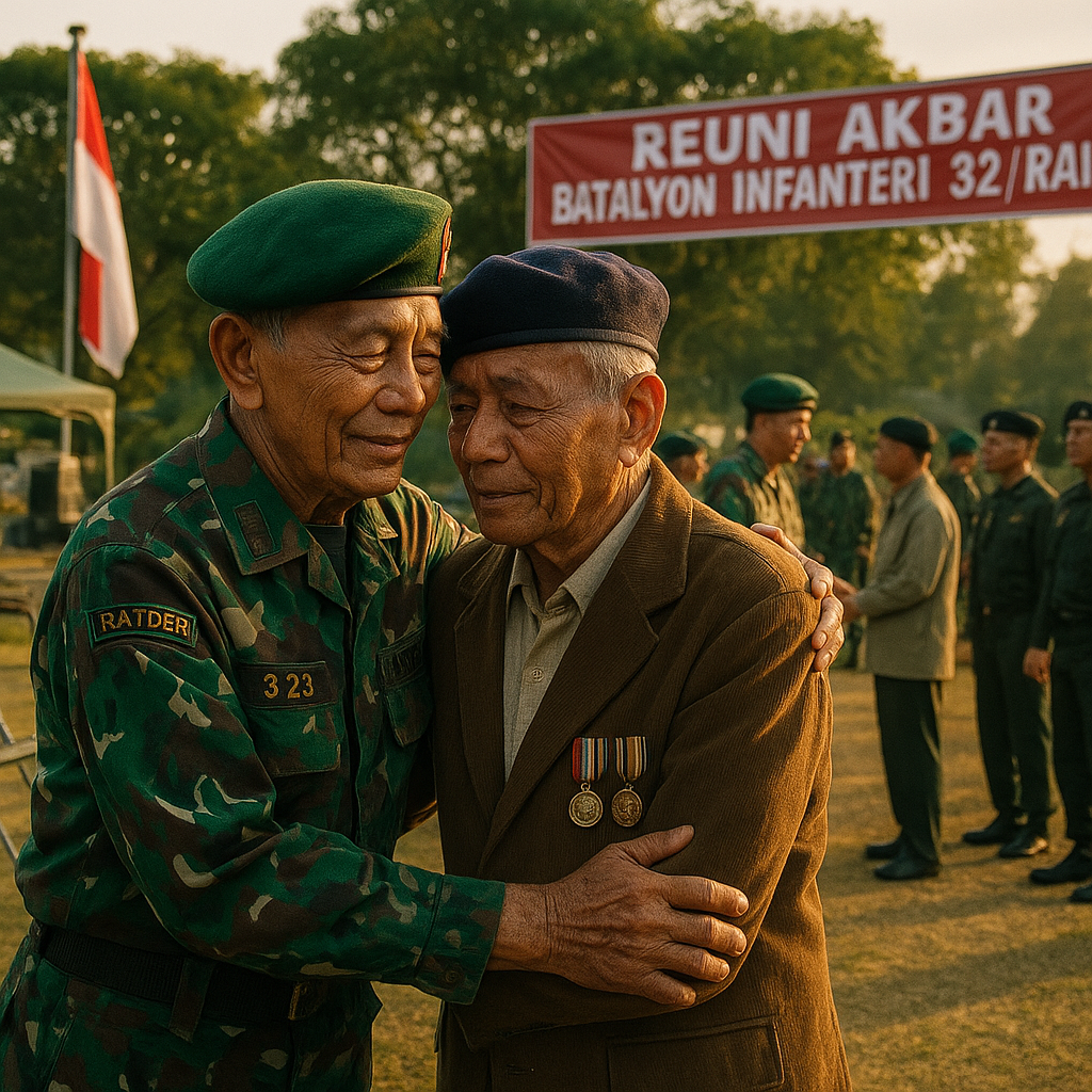 Reuni Akbar Batalyon Infanteri 323/Raider: Mengikat Kembali Ikatan Prajurit di Cijolang